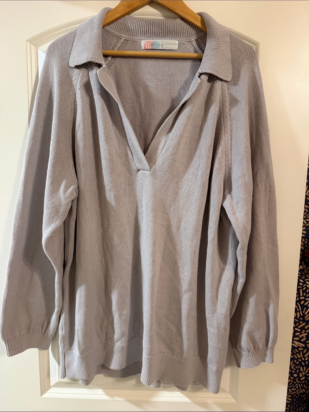 Free People Beach Taupe Knit Pullover | Medium